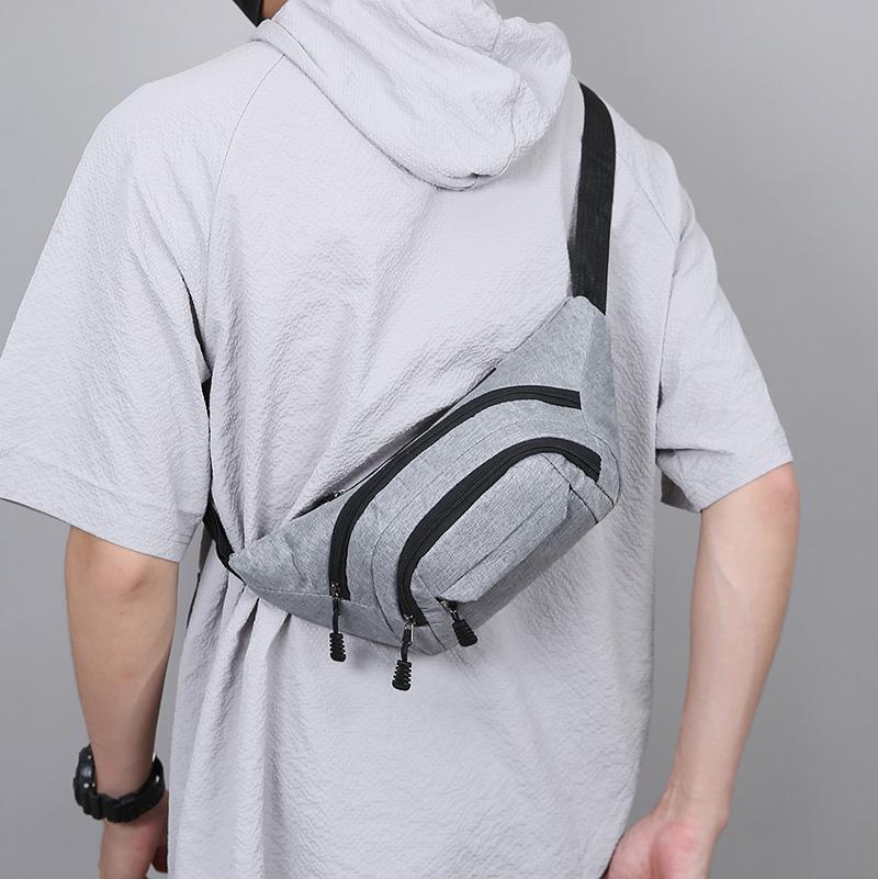 Unisex Waist Fanny Bag Men Breast Package Waterproof Outdoor Sports Bag Pouch Waist Bag Fanny Pouch Crossbody Banana Bag