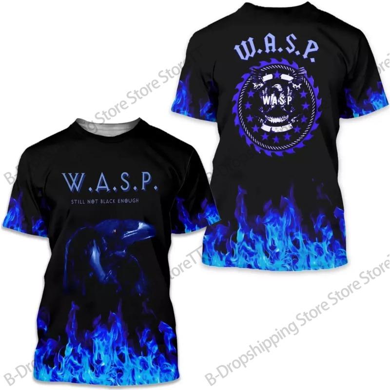 Vintage WASP Band 3D Printed T-shirt For Men Women Fashion Rock Hip Hop Tshirt Oversized Short Sleeve Tops Tees Men Clothing Boy
