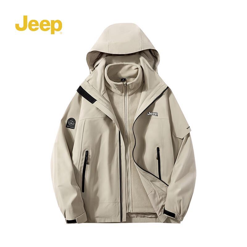 

JEEP P844MWF342 3-in-1 Outdoor Windproof Waterproof Couple s Jacket L