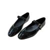 Su Yinyin same French girl~ pointed buckle with V-mouth Mary Jane flat single shoes women's versatile shallow mouth ballet shoes