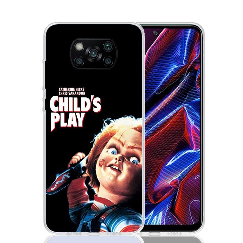 Chucky Child's Play Case Phone Cover for Xiaomi Redmi Note 10 9 9S 8 8T 7 5 Pro Mi 12T 11T 10T 9T 12 11 Lite A3 A2 Trend Fundas