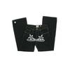 Mens Straight Fit Denim Jeans With Embroidered Hip Hop Print Mid-Rise Casual Streetwear Trousers Fall