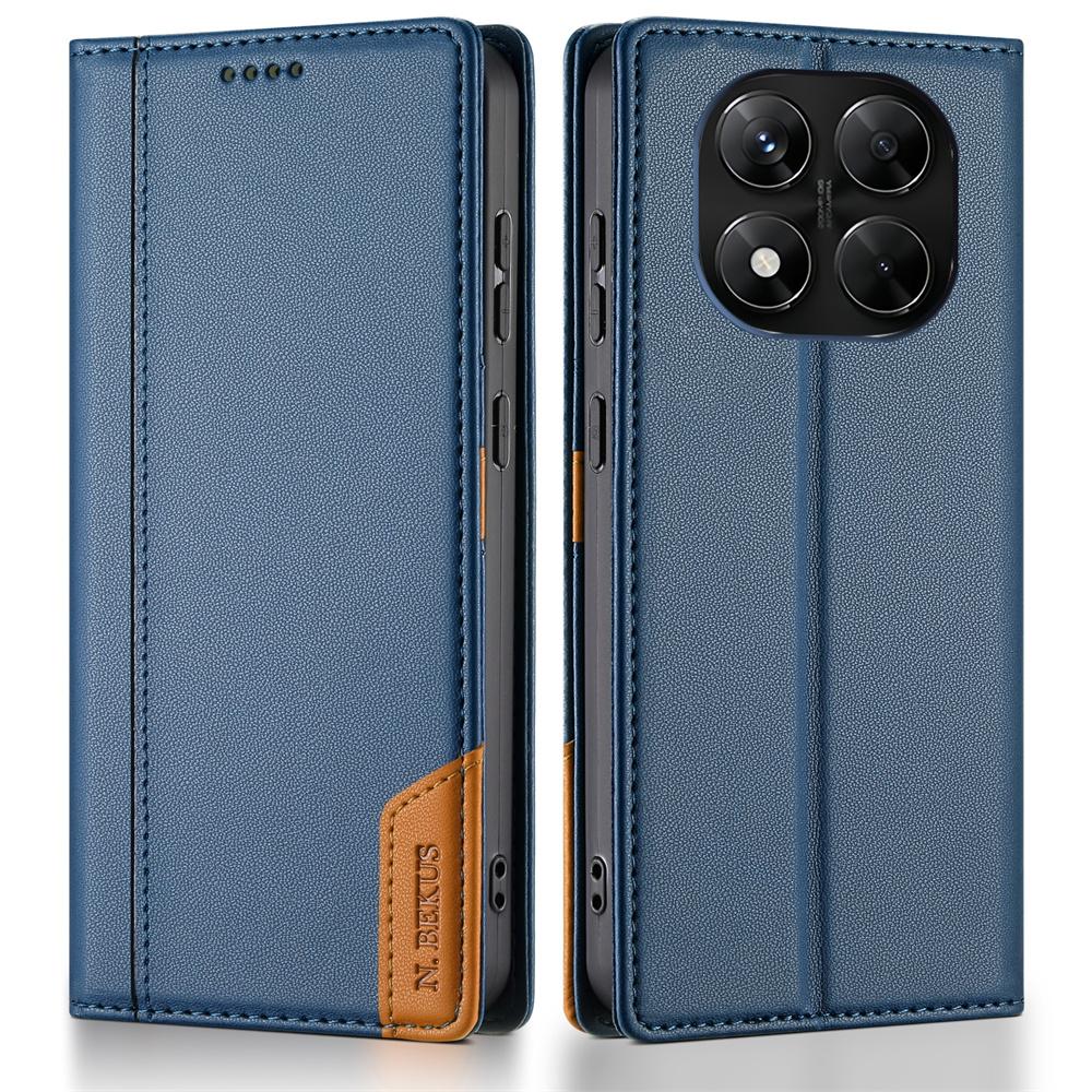 

Магнитный Роскошный Кожаный Чехол-книжка с RFID-защитой для Телефона XIAOMI Redmi Note 10 11 12 13 14 Pro Plus 12S 11A 13C 14C 4G 5G Redmi Note 11 Pro 4G синий