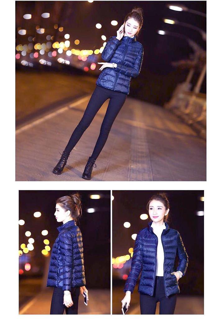 2026 Women's Plus Size Korean Style Slim Fit Short Cotton Jacket - Lightweight, Stand Collar, Autumn/Winter Coat