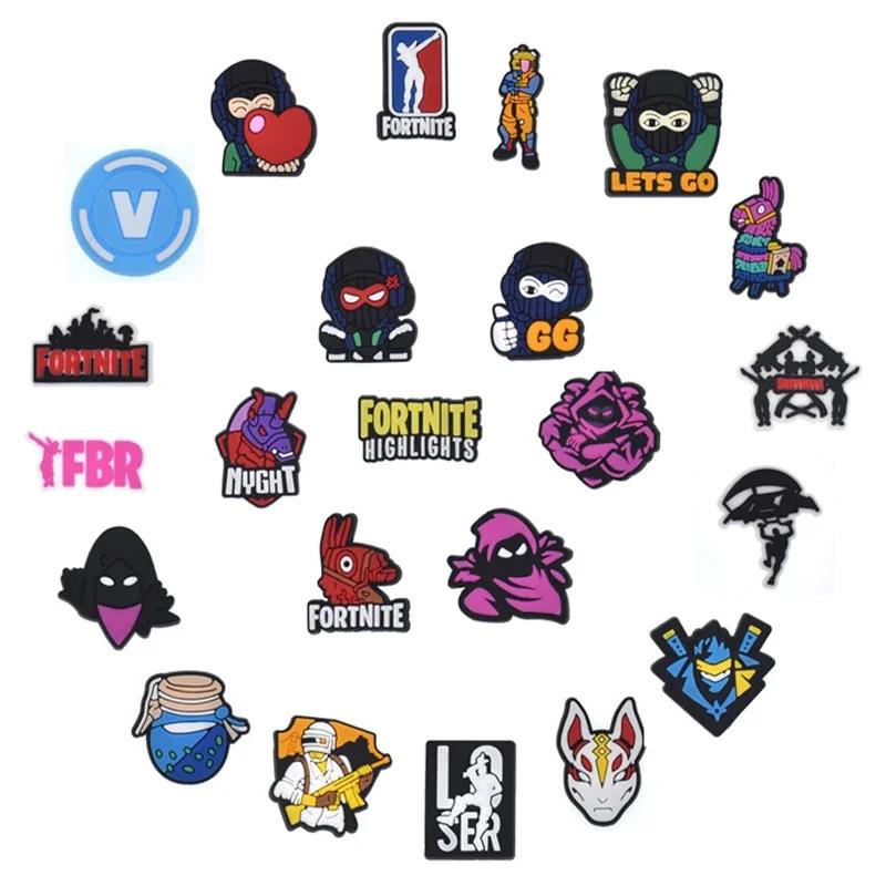 Fortnite Shoe Buckle Adorable DIY Croc Charm Female Garden Shoes Decoration Party Girls boys Gifts Perfect Gift