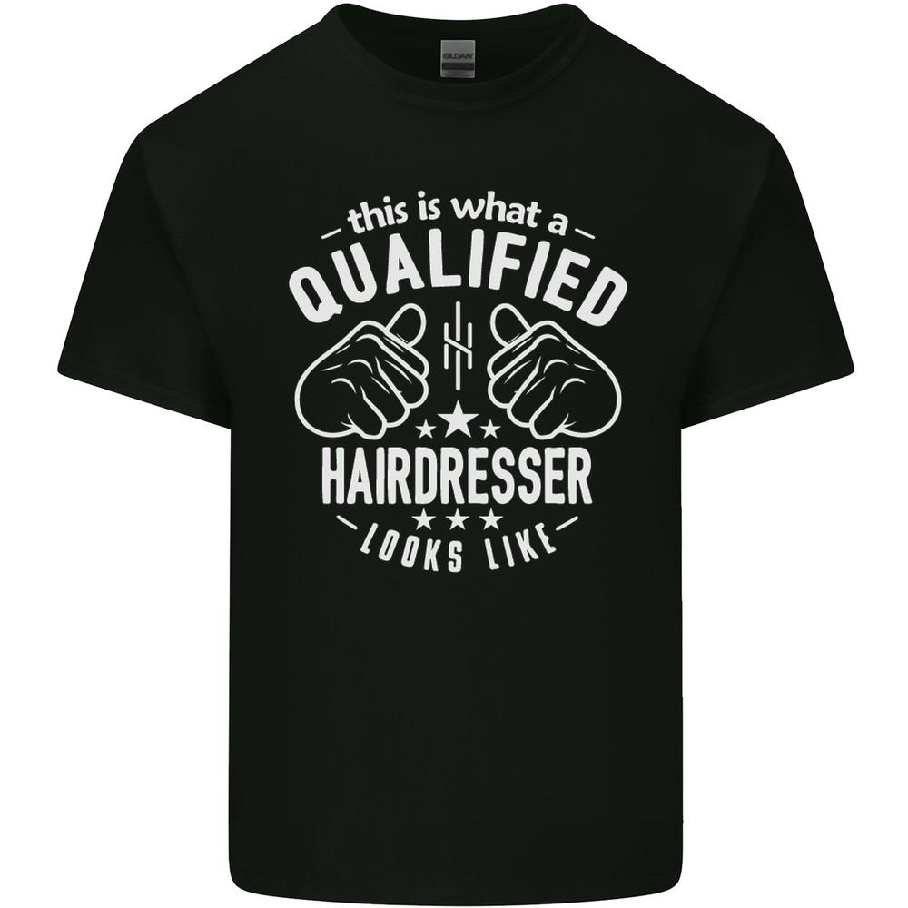 A Qualified Hairdresser Looks Like Mens Light Cotton T-Shirt
