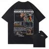 Moda Estiva Rapper Romeo Santos Il Re Tormula Tour 2026 Maglietta per Unisex Donna Hiphop Streetwear Top Oversize Maglietta