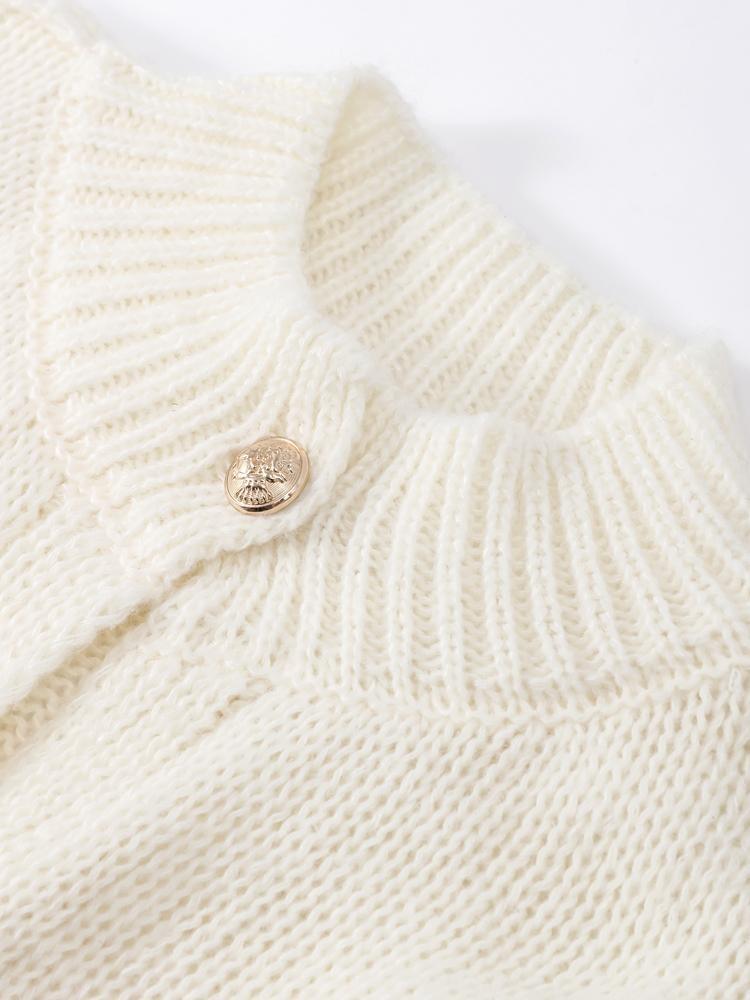 Oversize Casual Cardigan for Women Loose Long Sleeve O Neck Sweater Office All Match Top Single Breasted
