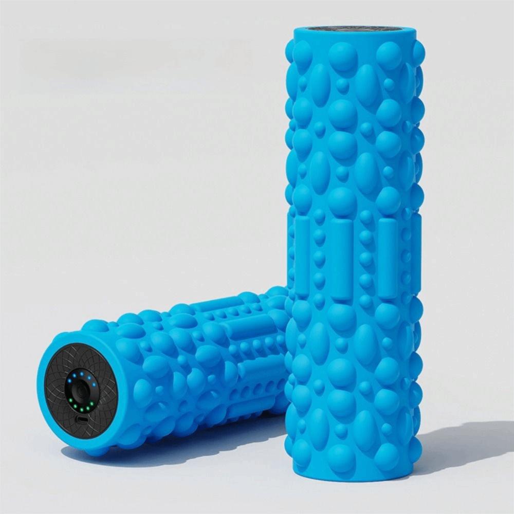 5 Modes Vibrating Foam Roller Adjustable Exercise Muscle Massager Bodybuilding