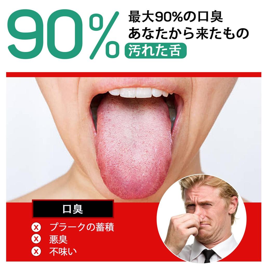 RONAVO Tongue Stainless Steel Tongue Gently and Painlessly Removes Tongue the Cause of Bad Includes Storage 2 Brush, Cleaner, Coating, Breath.