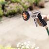 Sturdy Hose Nozzle Durable Garden Hose Sprayer Heavy Duty Metal Hose Nozzle with 9 Adjustable Patterns for Watering Lawn Garden