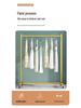 Adjustable Floor-Standing Clothing Rack with Wheels for Women's and Children's Wear