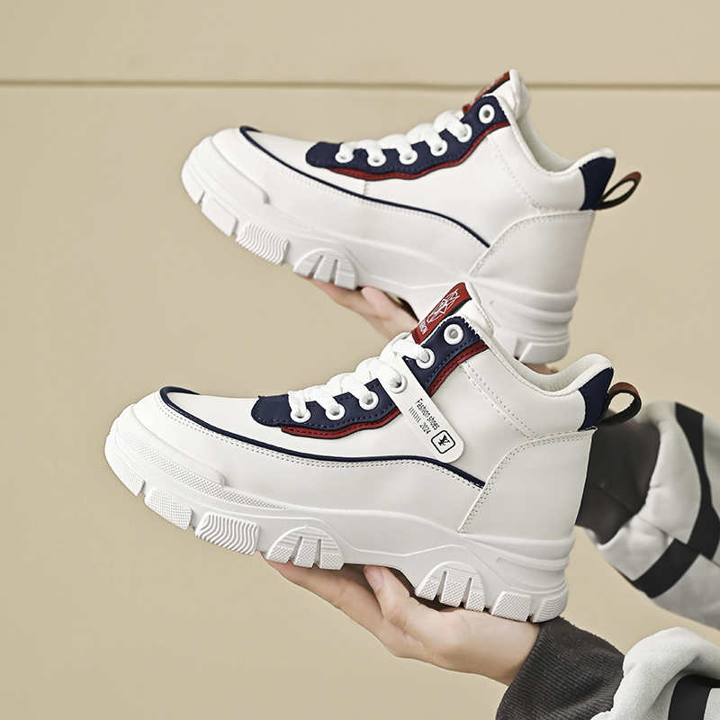 Fashion Parkside Playform Blue Sneakers Woman With Heel Big Size Women Heels Shoes Sport Choes Lofers Designers Technologies Brands