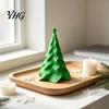 Decor de brad Top Stea Stratificat Ornament de Crăciun Pliat Imprimat 3D, Sculptură Decorativă Mică Ondulată pentru Birou Modernă de Sărbători cu Vârf pentru Casă