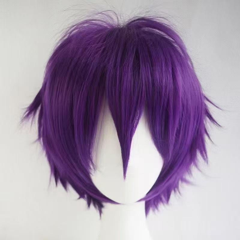 Silkyjoy Universal Cos Wig, 30Cm Face-Flattering Short Hair With Flipped Ends, Multiple Colors Available