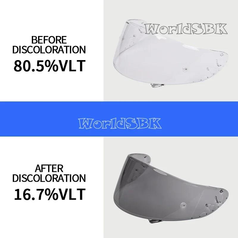 Photochromic Shield Visor Lenses for SHOEI X14 X-14 Z7 NXR CWR1 CWR-1 RF1200 RF-1200 Xspirit3 X-Spirit III X-Fourteen RYD CWR-FSpeed Sensors 6