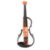 Silent Electric Violin 4 4 Floor Tile Pattern Carbon Fiber Maple Wood Quiet Violin Set for Practice