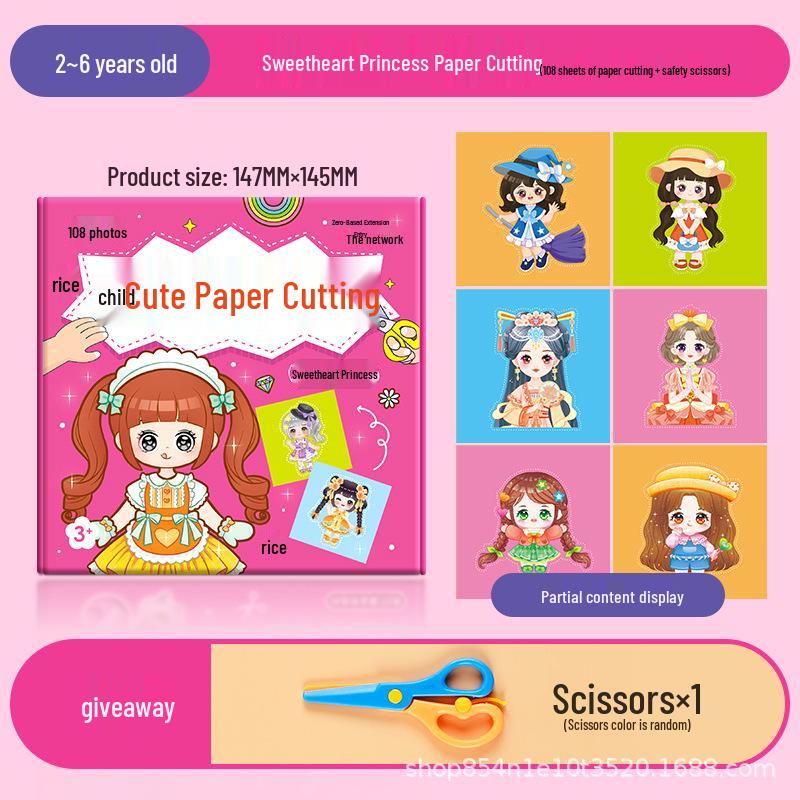 Animal Paper Cutting DIY Kit for Kids Aged 3-6: Fun Educational Craft Toy