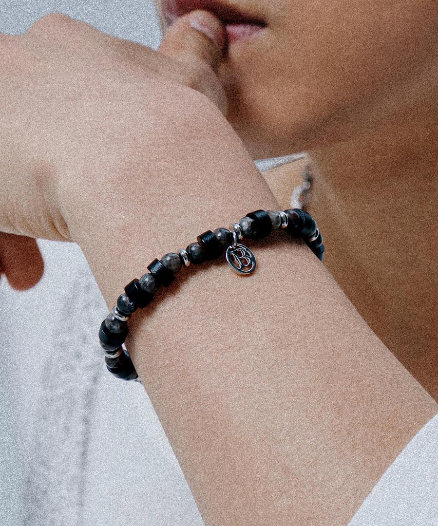 Scalettoblack Wsm018 Gray Gemstone Bracelet