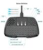 Rechargeable Wireless Backlit Keyboard & Air Mouse