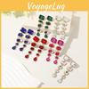Elegante Rote Kristall Wassertropfen Ohrringe Für Damen Geschenk Modeschmuck