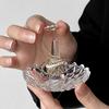 Elegante Organizer per Gioielli per Camera da Letto Portaanelli in Vetro, Piatto a Onde d'Acqua, Chiaro Regalo di Anniversario Moglie Vassoio Decorativo per Piccoli Oggetti Tavolino da Comodino