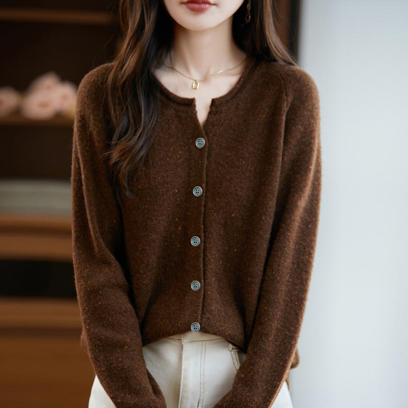 

Qinghe Cashmere Women s 30% Cashmere Cardigan - Soft & Warm Wool Blend Sweater L