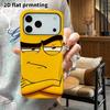 Phone Case: 2D Flat Design Suitable for iPhone 18 17 16 15 14 13 Pro Film Protective Case, Couple Style, Arms-crossed Indifferent Look, Christmas and 