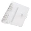 1Pc Transparent Notebook Binder Student Planner Binder Office Supplies 6 Ring A7/A6/A5