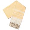 Striped Logo Sand-Free Outdoor Summer Travel Bath Pool Swim Use Colorful Cotton Turkish Beach Towel With Tassel
