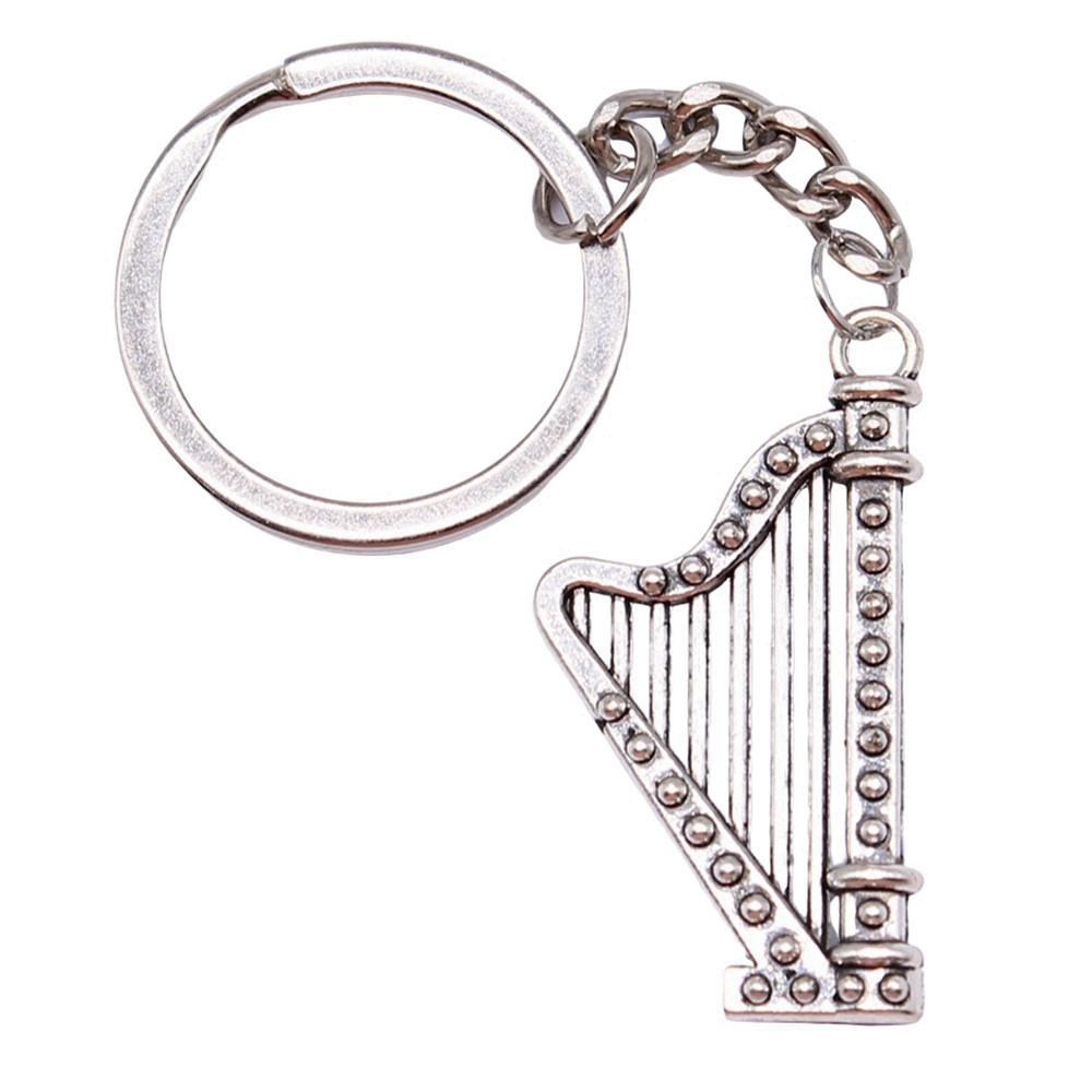 Electric Guitar Keychain Music Charm Graduation Memento Key Ring 28mm