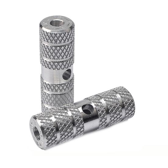 2Pcs Aluminum Alloy Bike Pegs Foot Pedals Backseat Stands Foot Rest Anti-Slip Stunt Pedal for BMX Mountain Road Bicycle Cycling Accessories