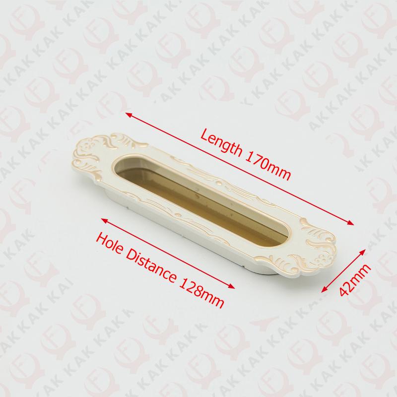 KAK Hidden Door Handles Zinc Alloy Tatami Recessed Pull Sliding Door Handles Bedroom Cabinet Handle Furniture Handle Hardware
