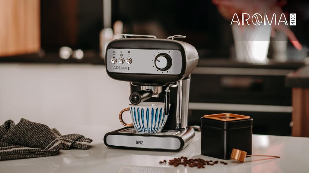 Teesa Aroma 400 pressure coffee machine with frother 15 bar 850W