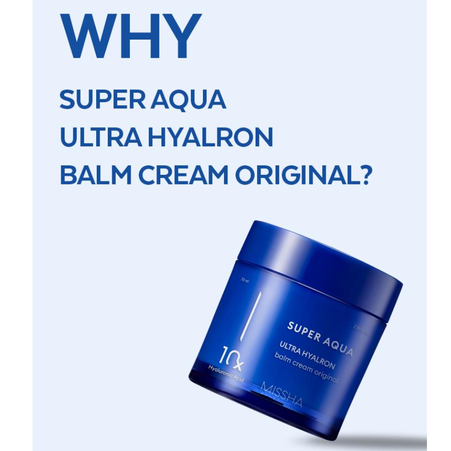 MISSHA Super Aqua Ultra Hyalron Balm Cream Original 70ml – Intense Hydration & Moisture Barrier