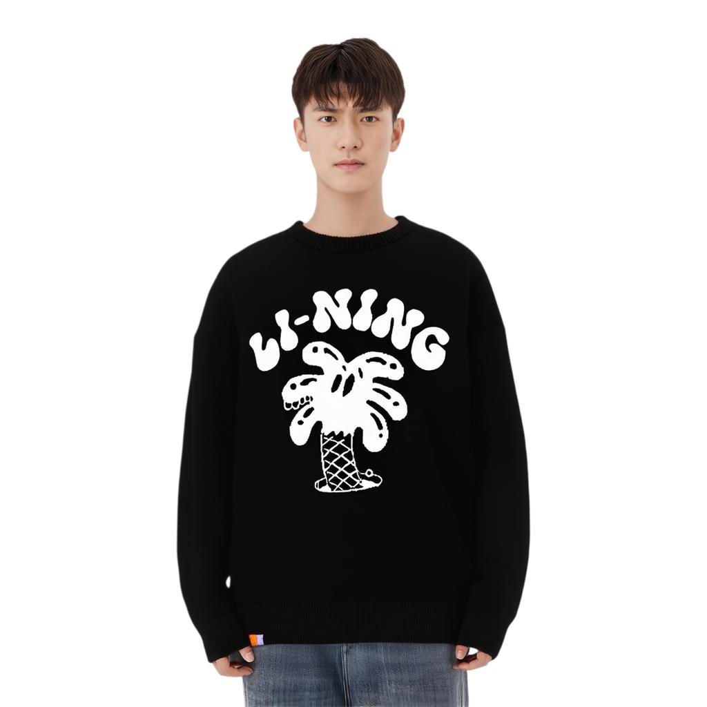 Li Ning x STEVEN HARRINGTON Sweatshirt Men's Black AMBT243-1