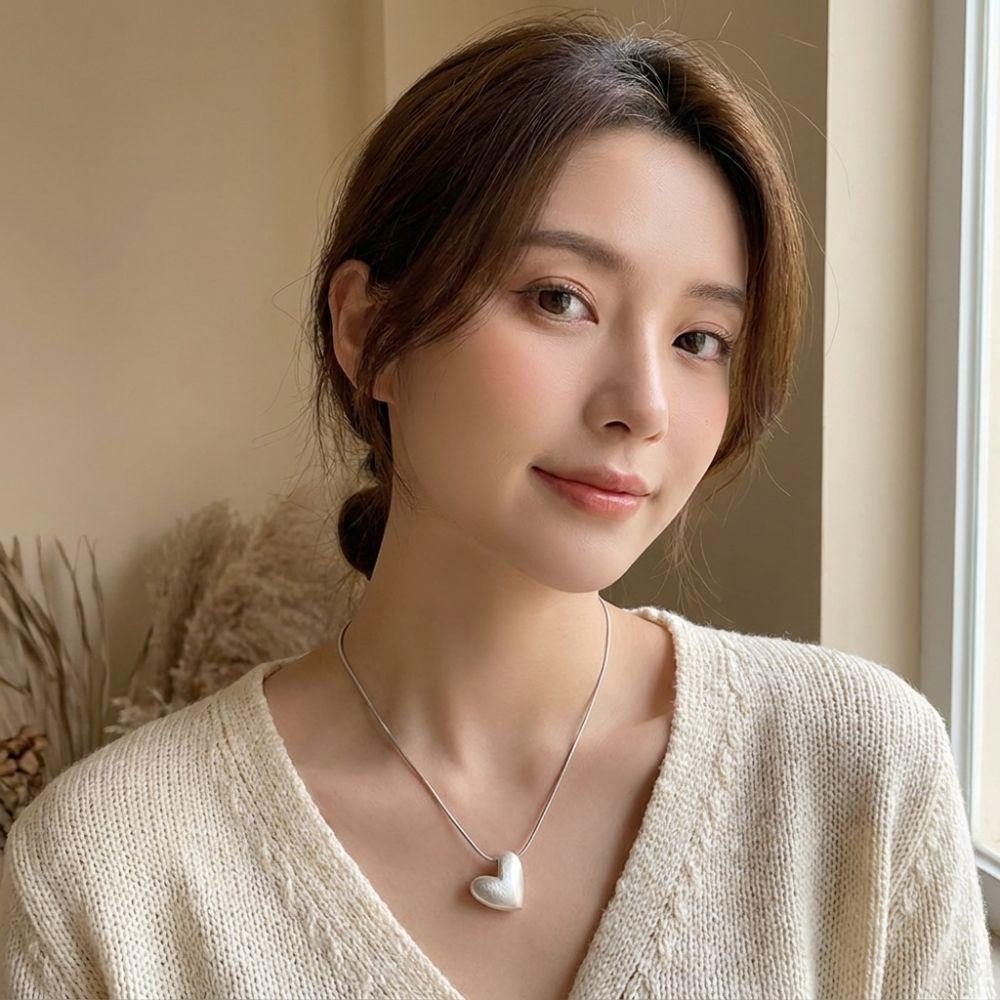 Adjustable Length Rope Clavicle Chain Zinc Zinc Alloy Heart Pendant Necklace Y2K Water Drop Necklace Party