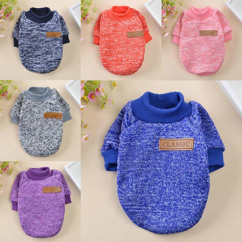 Classic Puppy Dog Sweater for Small Dogs Winter Pet Clothes Hoodies Chihuahua Pinscher Yorkshire Cat Pullovers Mascotas Clothing