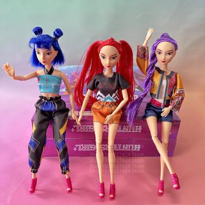 New Anime KPop Demon Vinyl Doll-Rumi Mira Zoi Character Mask Figurine Collectible Model Toy Birthday Gift for Fan Club Lover