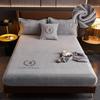Cheaper Thicken Velvet Bed Cover Elastic Bed Sheets Set Mattress Cover Soft Queen King Solid Color 90/150/x200 For Home Decor