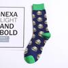 Trendige Damen-Socken in Wadenlänge - Avocado-, Apfel-, Hamburger-, Spiegelei-Designs, Perfekt für Paare