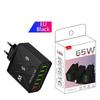 65W QC3.0 6-Port USB Fast Charger for Mobile Phones - US/EU/UK Standard