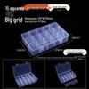Transparent Plastic Multi-Compartment Storage Box