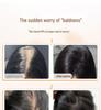 Natural Black Long Straight Hand-Woven Lace Wig Cap - Realistic Invisible Hairpiece for Daily Wear