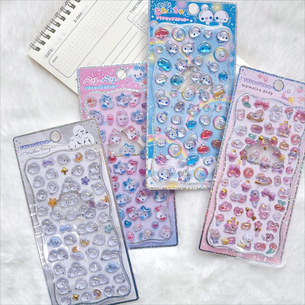 Hot New Relief animal 3D crystal stickers, DIY crafts, PVC cartoon animal stickers, decorative phone stickers
