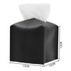 Square PU Leather Tissue Box Holder Modern Decorative Waterproof Organizer for Home End Table Office Countertop Car RV