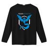 Maglietta Vintage Blu Simbolo Team Mystic per Uomo Fan Divertente Poke Go Saggezza Lavata Comoda Alla Moda Unisex Versatile