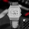 Casio Vintage Series Square 50M Waterproof Quartz Movement Stainless Steel Strap Watch Men watches White B640WDG-7