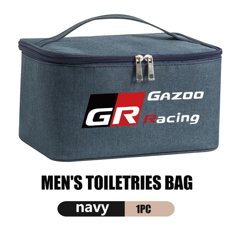 For Toyota Car Travel Portable Cosmetic Toiletries Bath Storage Bag GR sport Hilux Aygo TDR Yaris Corolla Rav4 CHR Auris