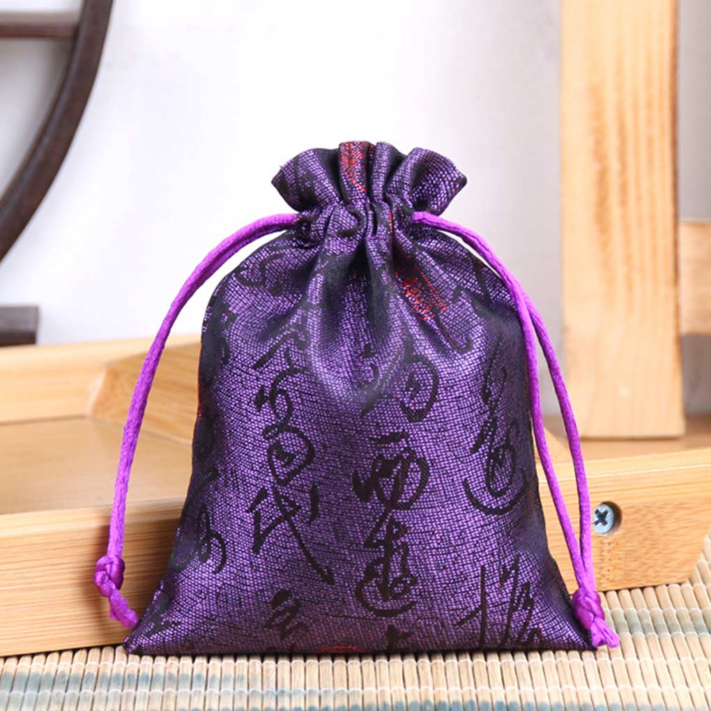 Stickerei Duftsäckchen Segnungen Kordelzug Geschenke Aufbewahrungstasche Büro Wohnzimmer Hängend Fenster Rückansicht Anhänger